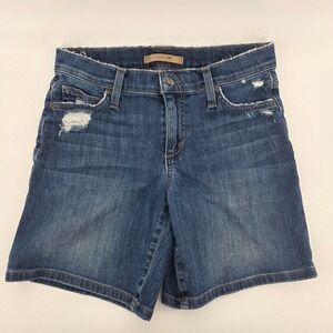 JOES JEANS Cut Off Denim Shorts‎ Distressed Blue Wash Womens Size 26